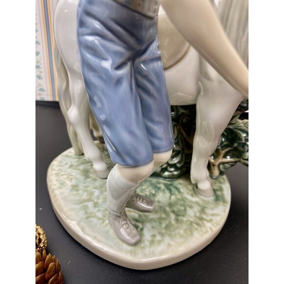 Lladro  A Boy And His Pony 1460 Retired W/ BOX Glossy Mint Condition RARE - Picture 16 of 16